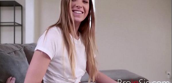  SISTER rides BROTHER on couch- Summer Brooks
